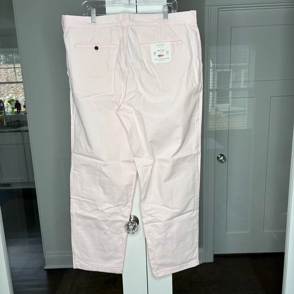 NWT J. Crew Classic Trouser Canvas Shell Pink